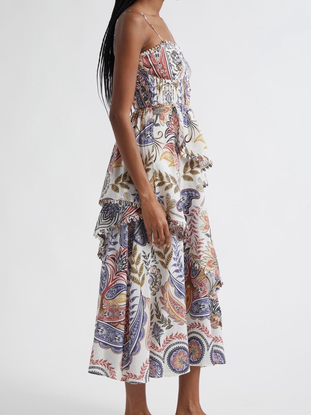 FARM Rio Boho Glam Floral Sundress NWT Size XL - Picture 3 of 10